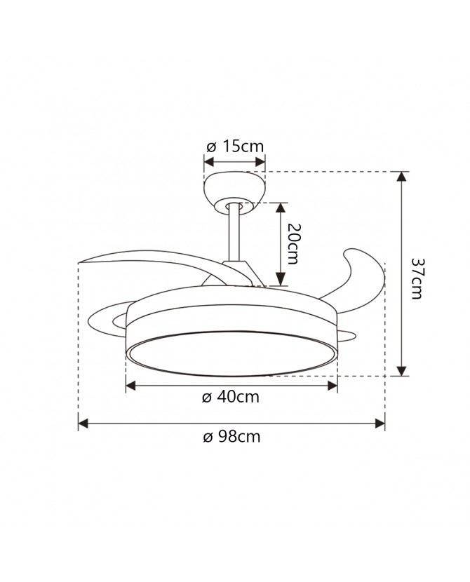 ventilador mini malta niquel 40 cm 3 palas legend