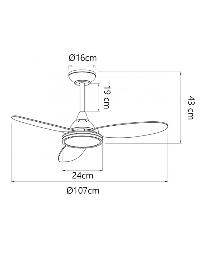 ventilador mahon blanco 107cm 3 palas ventilador mahon blanco 107cm 3 palas