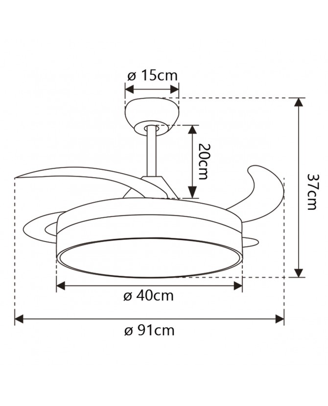 ventilador mini togo blanco 40cms 3 palas legend